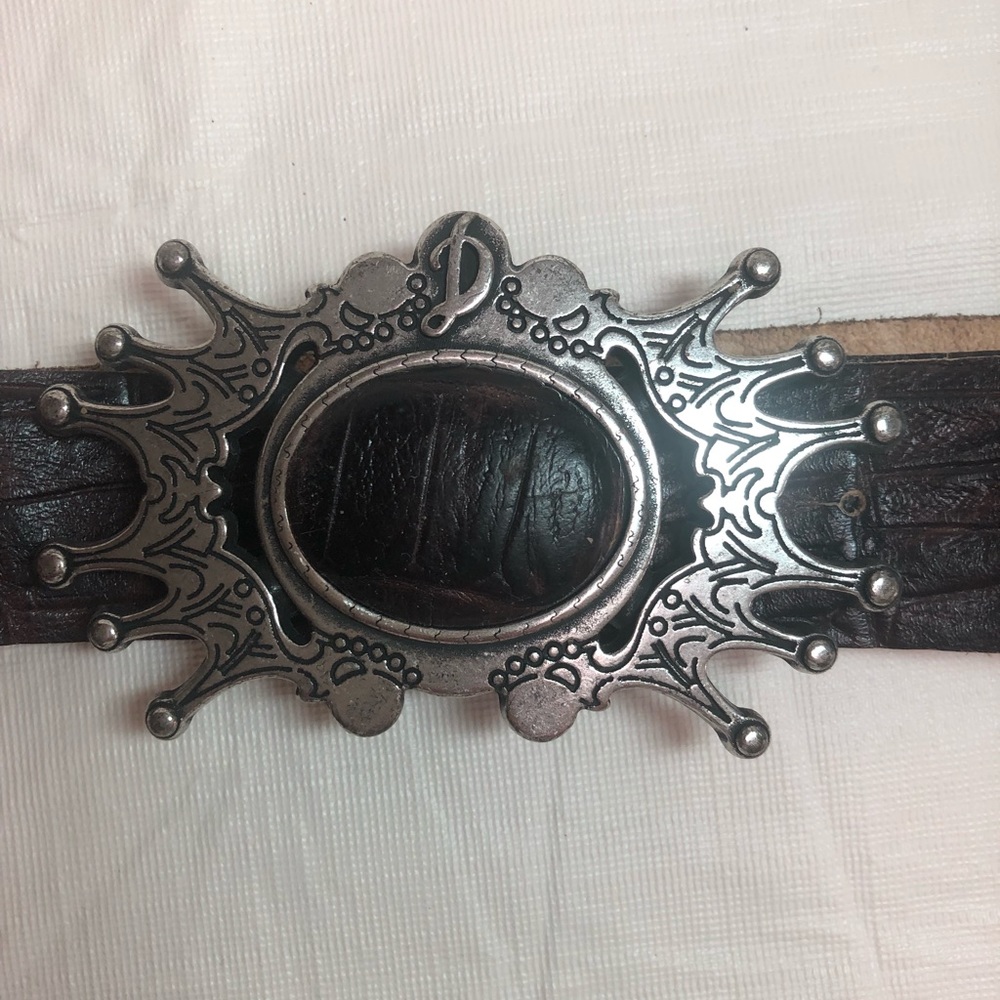 Diesel Women’s Dark Brown Leather Belt